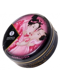 Массажная свеча Rose Petals с ароматом розы - 30 мл. - Shunga - купить с доставкой в Магнитогорске