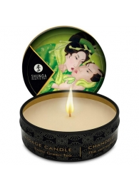 Массажная свеча Exotic Green Tea с ароматом зелёного чая - 30 мл. - Shunga - купить с доставкой в Магнитогорске