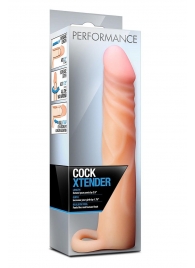 Телесная насадка на пенис Cock Xtender - 17,7 см. - Blush Novelties - в Магнитогорске купить с доставкой