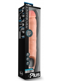 Телесная насадка-удлинитель 11.5 Inch Silicone Cock Sheath Penis Extender - 29,2 см. - Blush Novelties - в Магнитогорске купить с доставкой
