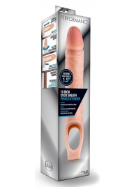 Телесная насадка на пенис 10 Inch Cock Sheath Extender - 25 см. - Blush Novelties - в Магнитогорске купить с доставкой