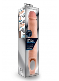 Телесная насадка на пенис 11.5 Inch Cock Sheath Penis Extender - 29,2 см. - Blush Novelties - в Магнитогорске купить с доставкой