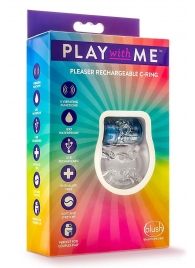 Фиолетовое эрекционное виброкольцо Pleaser Rechargeable C-Ring - Blush Novelties - в Магнитогорске купить с доставкой