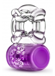 Фиолетовое эрекционное виброкольцо Pleaser Rechargeable C-Ring - Blush Novelties - в Магнитогорске купить с доставкой