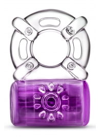 Фиолетовое эрекционное виброкольцо One Night Stand Vibrating C-Ring - Blush Novelties - в Магнитогорске купить с доставкой