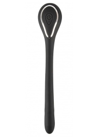 Черный гибкий уретральный стимулятор с вибрацией Vibrating Bendable Dilator - 13,5 см. - Orion - купить с доставкой в Магнитогорске