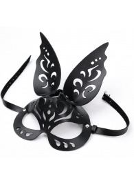 Черная ажурная маска  Зайка  с ушками - Crazy Handmade - купить с доставкой в Магнитогорске