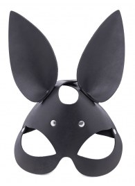 Черная гладкая маска  Зайка  с длинными ушками - Crazy Handmade - купить с доставкой в Магнитогорске