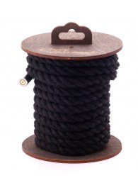 Черная хлопковая веревка для бондажа на катушке - 5 м. - Crazy Handmade - купить с доставкой в Магнитогорске
