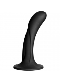 Черная изогнутая насадка Vac-U-Lock G-Spot - 16,5 см. - Doc Johnson - купить с доставкой в Магнитогорске