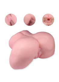 Реалистичный мастурбатор-полуторс с 2 рабочими отверстиями - S-HANDE - в Магнитогорске купить с доставкой