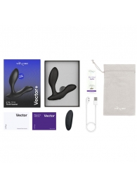 Черный анальный вибратор We-Vibe Vector+ - We-vibe - в Магнитогорске купить с доставкой