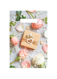 Полиэтиленовый пакет  Подарочек  с вырубной усиленной ручкой - 20 х 30 см. - Сима-Ленд - купить с доставкой в Магнитогорске