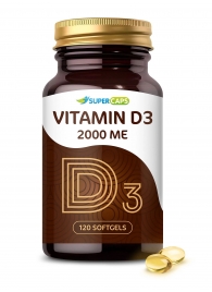 Пищевая добавка SuperCaps VITAMIN D3 2000 ME - 120 капсул - SuperCaps - купить с доставкой в Магнитогорске