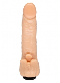 Телесная гелевая насадка-фаллос с клиторальными лепестками - 18,5 см. - LOVETOY (А-Полимер) - купить с доставкой в Магнитогорске