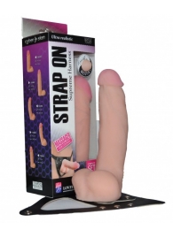 Реалистичный фаллос на поясе Harness - 20,5 см. - LOVETOY (А-Полимер) - купить с доставкой в Магнитогорске