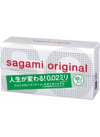 Ультратонкие презервативы Sagami Original 0.02 - 10 шт. - Sagami - купить с доставкой в Магнитогорске
