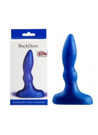 Синий анальный стимулятор Beginners p-spot massager - 11 см. - Lola Games - в Магнитогорске купить с доставкой