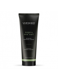 Массажный легкий крем WICKED Sage plus Sea Salt - 120 мл. - Wicked - купить с доставкой в Магнитогорске