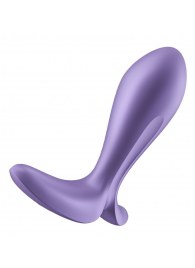 Фиолетовый анальный вибростимулятор Intensity Plug - Satisfyer - в Магнитогорске купить с доставкой