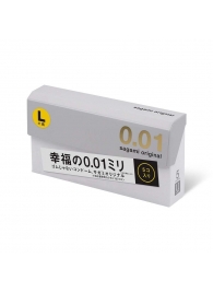 Презервативы Sagami Original 0.02 L-size увеличенного размера - 5 шт. - Sagami - купить с доставкой в Магнитогорске