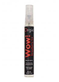 Оральный спрей ORGIE Wow! Strawberry Ice Blowjob Spray с охлаждающим и возбуждающим эффектом - 10 мл. - ORGIE - купить с доставкой в Магнитогорске