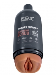 Мастурбатор-вагина цвета карамели Shower Therapy Soothing Scrub - Pipedream - в Магнитогорске купить с доставкой