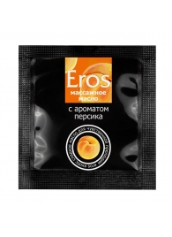 Саше массажного масла Eros exotic с ароматом персика - 4 гр. - Биоритм - купить с доставкой в Магнитогорске
