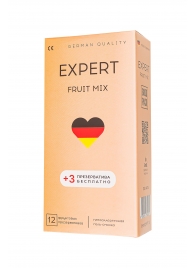Ароматизированные презервативы EXPERT Fruit Mix - 12 шт.(+3 в подарок) - Expert - купить с доставкой в Магнитогорске