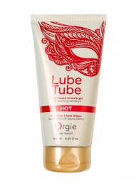 Интимный гель на водной основе Lube Tube Hot с разогревающим эффектом - 150 мл. - ORGIE - купить с доставкой в Магнитогорске