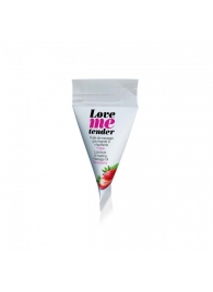 Съедобное согревающее массажное масло Love Me Tender Strawberry с ароматом клубники - 10 мл. - Love to Love - купить с доставкой в Магнитогорске