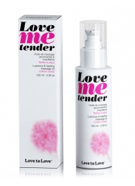 Съедобное согревающее массажное масло Love Me Tender Cotton Candy с ароматом сладкой ваты - 100 мл. - Love to Love - купить с доставкой в Магнитогорске