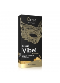 Съедобный гель Dual Vibe Pina Colada с эффектом вибрации и вкусом коктейля пина колада - 15 мл. - ORGIE - купить с доставкой в Магнитогорске