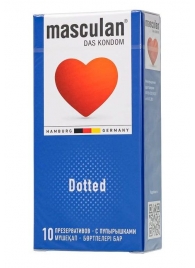 Презервативы с пупырышками Masculan Dotted - 10 шт. - Masculan - купить с доставкой в Магнитогорске