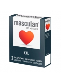 Презервативы увеличенного размера Masculan XXL - 3 шт. - Masculan - купить с доставкой в Магнитогорске