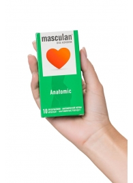 Презервативы анатомической формы Masculan Anatomic - 10 шт. - Masculan - купить с доставкой в Магнитогорске
