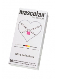 Ультрапрочные презервативы Masculan Ultra Safe Black - 10 шт. - Masculan - купить с доставкой в Магнитогорске