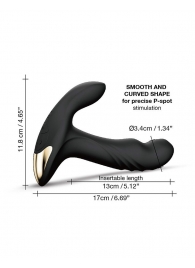 Черный вибромассажер простаты Multi P-Joy с 3 моторами - Dorcel - в Магнитогорске купить с доставкой