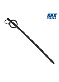 Черный стимулятор уретры Sex Expert - Sex Expert - купить с доставкой в Магнитогорске