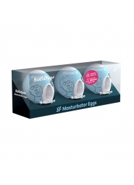 Набор из 3 мастурбаторов-яиц Satisfyer Savage - Satisfyer - в Магнитогорске купить с доставкой