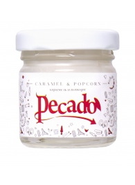 Массажная свеча Caramel   Popcorn - 35 мл. - Pecado - купить с доставкой в Магнитогорске