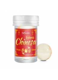 Интимный гель Chinesa Esfera с охлаждающе-пульсирующим эффектом (2 шарика по 3 гр.) - HotFlowers - купить с доставкой в Магнитогорске