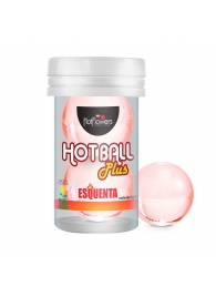 Лубрикант на масляной основе Hot Ball Plus с разогревающим эффектом (2 шарика по 3 гр.) - HotFlowers - купить с доставкой в Магнитогорске
