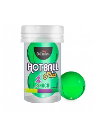 Лубрикант на силиконовой основе Hot Ball Plus с покалывающим эффектом (2 шарика по 3 гр.) - HotFlowers - купить с доставкой в Магнитогорске