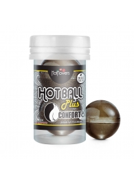 Анальный лубрикант на масляной основе Hot Ball Plus Conforto (2 шарика по 3 гр.) - HotFlowers - купить с доставкой в Магнитогорске