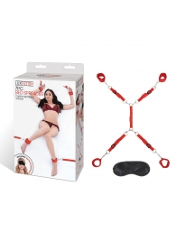 Красная фиксация на матрас Classic Bedspreader - Lux Fetish - купить с доставкой в Магнитогорске