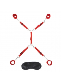 Красная фиксация на матрас Classic Bedspreader - Lux Fetish - купить с доставкой в Магнитогорске