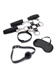Набор для фиксации из 7 предметов Hogtie   Ball Gag Kit - Lux Fetish - купить с доставкой в Магнитогорске