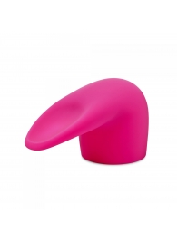 Розовая насадка на wand-вибратор для имитации орального секса Flick - Le Wand