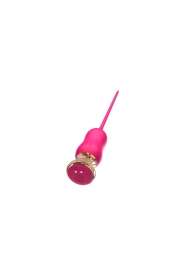 Розовый тонкий стимулятор Nipple Vibrator - 23 см. - I-MOON - купить с доставкой в Магнитогорске